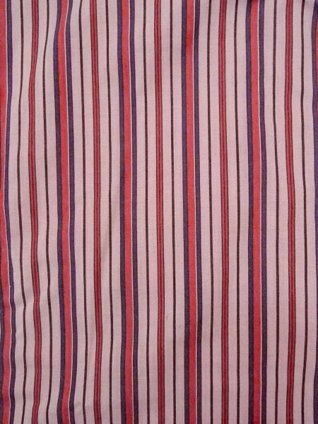 画像3: N0906F  女性用 単衣  ウール  灰色がかった 桃色, 縞 【中古】 【USED】 【リサイクル】 ★☆☆☆☆ (3)