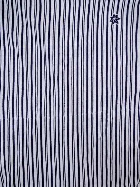 画像3: N0906K  女性用 浴衣（日本製）  綿   白, もみじ 【中古】 【USED】 【リサイクル】 ★☆☆☆☆ (3)