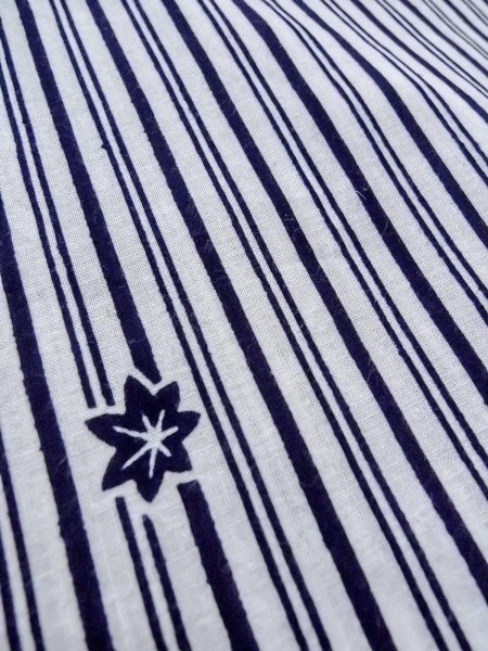 画像9: N0906K  女性用 浴衣（日本製）  綿   白, もみじ 【中古】 【USED】 【リサイクル】 ★☆☆☆☆ (9)