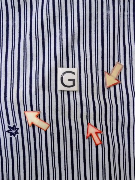 画像20: N0906K  女性用 浴衣（日本製）  綿   白, もみじ 【中古】 【USED】 【リサイクル】 ★☆☆☆☆ (20)