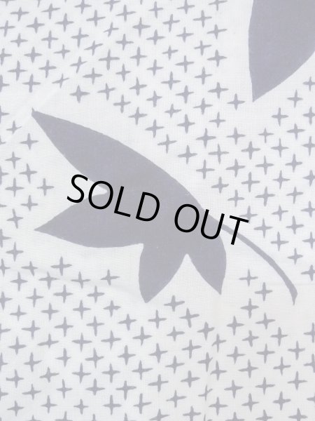 画像7: N0906L  女性用 浴衣（日本製）  綿   白, もみじ 【中古】 【USED】 【リサイクル】 ★★☆☆☆ (7)