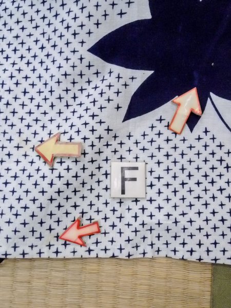 画像16: N0906L  女性用 浴衣(日本製)  綿   白, もみじ 【中古】 【USED】 【リサイクル】 ★★☆☆☆ (16)