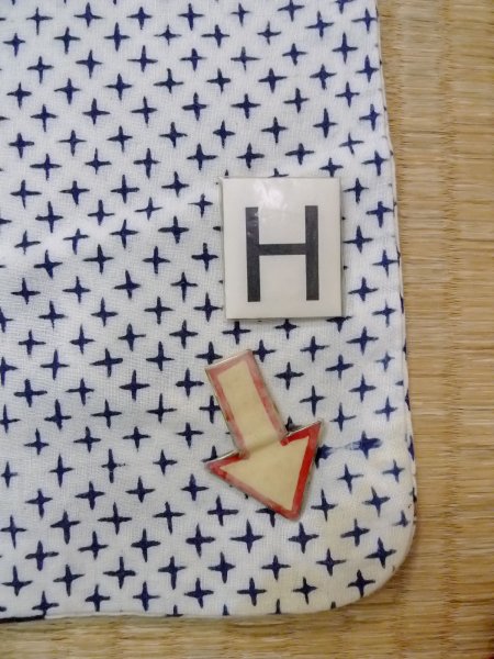 画像18: N0906L  女性用 浴衣(日本製)  綿   白, もみじ 【中古】 【USED】 【リサイクル】 ★★☆☆☆ (18)