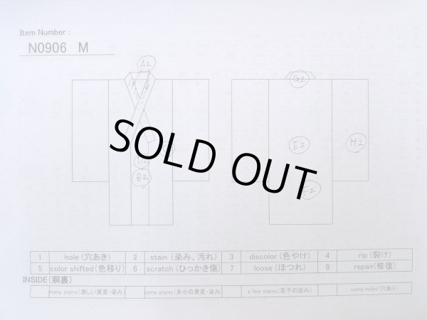 画像13: N0906M  女性用 浴衣（日本製）  綿   白, もみじ 【中古】 【USED】 【リサイクル】 ★★★☆☆ (13)