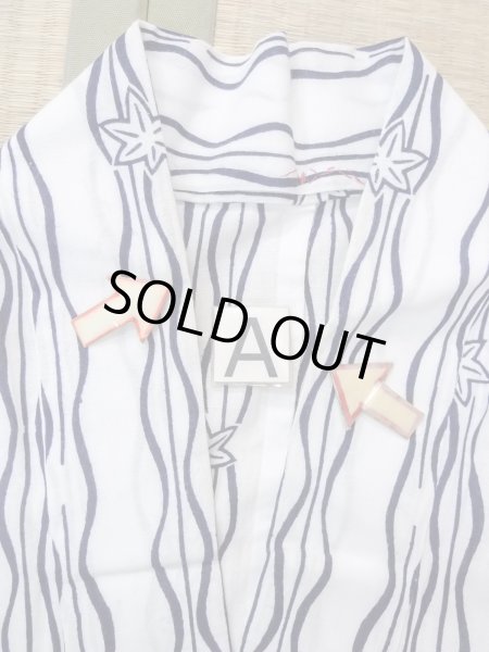 画像14: N0906M  女性用 浴衣（日本製）  綿   白, もみじ 【中古】 【USED】 【リサイクル】 ★★★☆☆ (14)