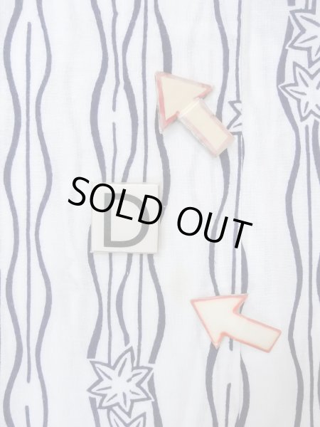 画像17: N0906M  女性用 浴衣（日本製）  綿   白, もみじ 【中古】 【USED】 【リサイクル】 ★★★☆☆ (17)