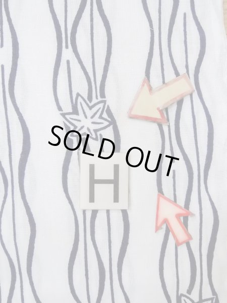 画像21: N0906M  女性用 浴衣（日本製）  綿   白, もみじ 【中古】 【USED】 【リサイクル】 ★★★☆☆ (21)