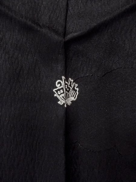 画像3: N0906Q Mint  女性用 羽織  シルク（正絹）   黒,  【中古】 【USED】 【リサイクル】 ★★★★☆ (3)