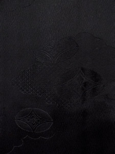 画像6: N0906Q Mint  女性用 羽織  シルク（正絹）   黒,  【中古】 【USED】 【リサイクル】 ★★★★☆ (6)