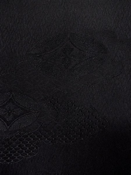 画像7: N0906Q Mint  女性用 羽織  シルク（正絹）   黒,  【中古】 【USED】 【リサイクル】 ★★★★☆ (7)