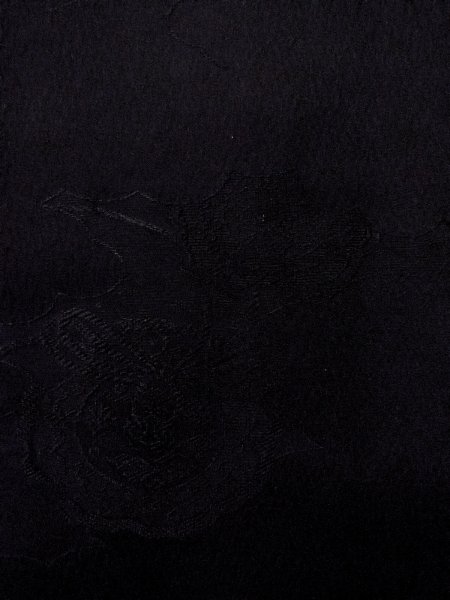 画像6: N0906R  女性用 羽織  シルク（正絹）   黒,  【中古】 【USED】 【リサイクル】 ★★★☆☆ (6)