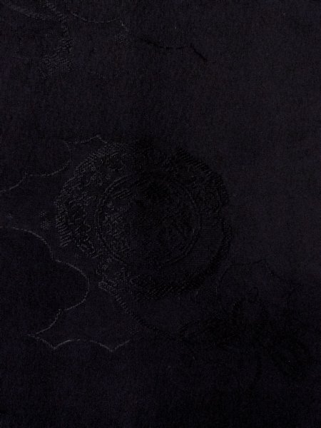 画像7: N0906R  女性用 羽織  シルク（正絹）   黒,  【中古】 【USED】 【リサイクル】 ★★★☆☆ (7)