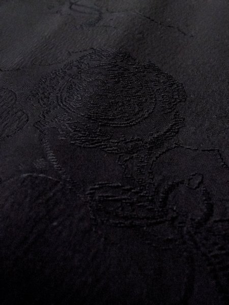 画像10: N0906R  女性用 羽織  シルク（正絹）   黒,  【中古】 【USED】 【リサイクル】 ★★★☆☆ (10)