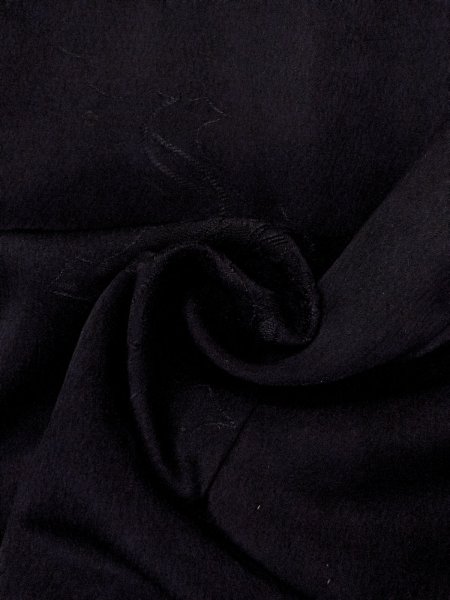 画像12: N0906R  女性用 羽織  シルク（正絹）   黒,  【中古】 【USED】 【リサイクル】 ★★★☆☆ (12)