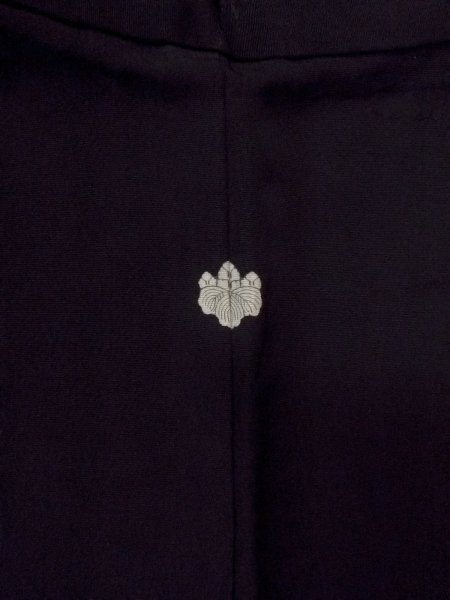 画像3: N0906T  女性用 羽織  シルク（正絹）   黒,  【中古】 【USED】 【リサイクル】 ★★★☆☆ (3)