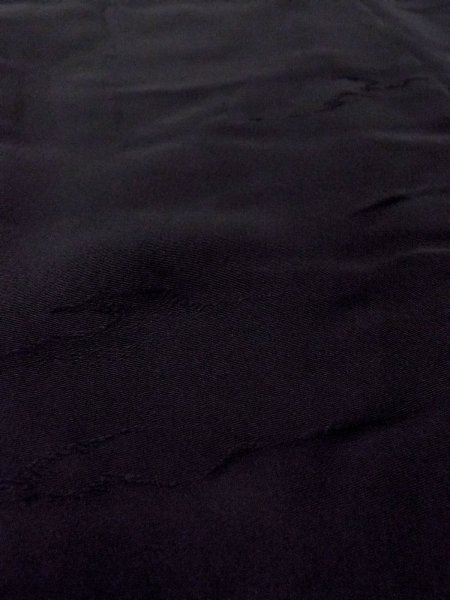 画像11: N0906T  女性用 羽織  シルク（正絹）   黒,  【中古】 【USED】 【リサイクル】 ★★★☆☆ (11)