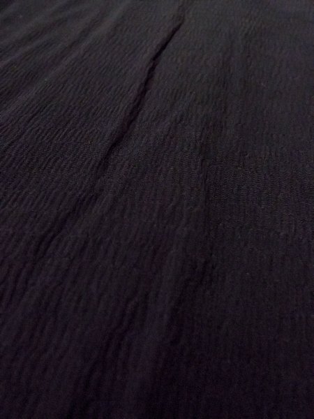 画像8: N0906U  女性用 羽織  シルク(正絹)   黒,  【中古】 【USED】 【リサイクル】 ★★★☆☆ (8)