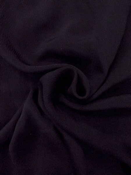 画像12: N0906U  女性用 羽織  シルク(正絹)   黒,  【中古】 【USED】 【リサイクル】 ★★★☆☆ (12)