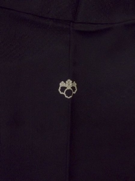 画像3: N0906W Mint  女性用 羽織  シルク(正絹)   黒, 源氏雲 【中古】 【USED】 【リサイクル】 ★★★★☆ (3)