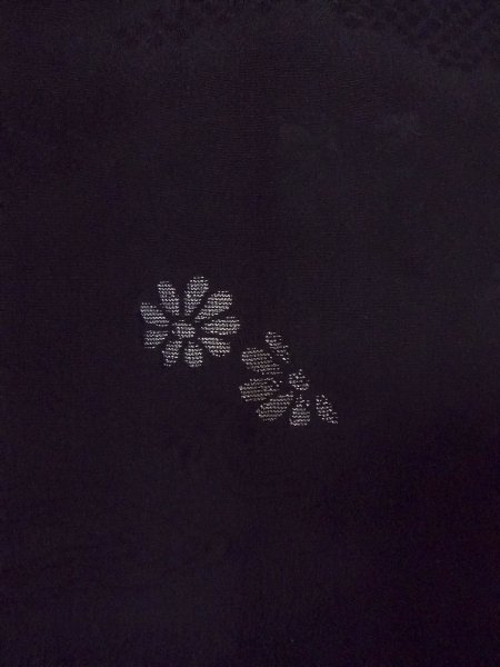 画像6: N0906W Mint  女性用 羽織  シルク(正絹)   黒, 源氏雲 【中古】 【USED】 【リサイクル】 ★★★★☆ (6)