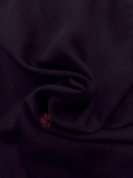 画像13: N0906W Mint  女性用 羽織  シルク(正絹)   黒, 源氏雲 【中古】 【USED】 【リサイクル】 ★★★★☆ (13)