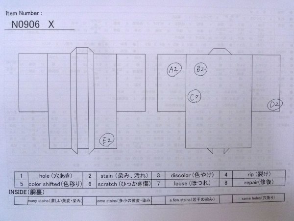 画像14: N0906X  女性用 羽織  シルク(正絹)   黒,  【中古】 【USED】 【リサイクル】 ★★★☆☆ (14)