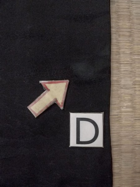 画像18: N0906X  女性用 羽織  シルク(正絹)   黒,  【中古】 【USED】 【リサイクル】 ★★★☆☆ (18)