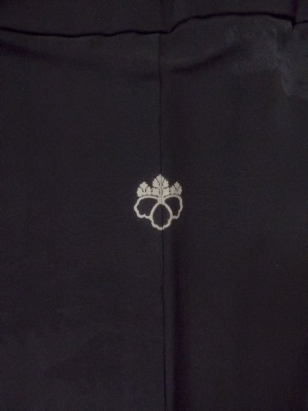 画像3: N0906Z  女性用 羽織  シルク(正絹)   黒,  【中古】 【USED】 【リサイクル】 ★★★☆☆ (3)