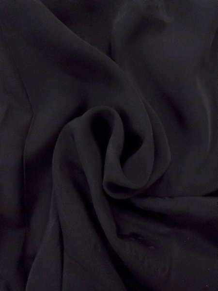 画像13: N0906Z  女性用 羽織  シルク(正絹)   黒,  【中古】 【USED】 【リサイクル】 ★★★☆☆ (13)