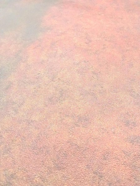 画像8: N0913K 袋帯 女性用着物 シルク（正絹）  光沢のある 茶色 ぼかし 【中古】 【USED】 【リサイクル】 ★★★★☆ (8)