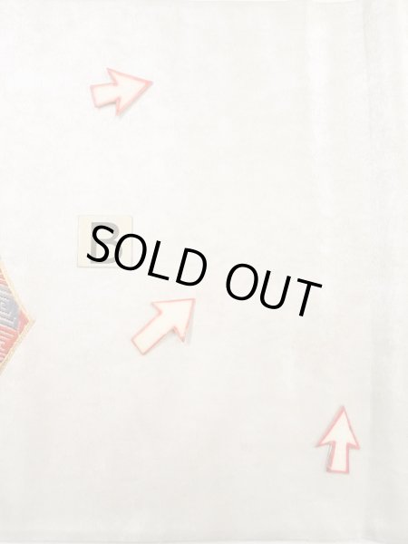 画像15: N0913T 袋帯 女性用着物 シルク(正絹)  光沢のある 銀色 菊 【中古】 【USED】 【リサイクル】 ★★☆☆☆ (15)