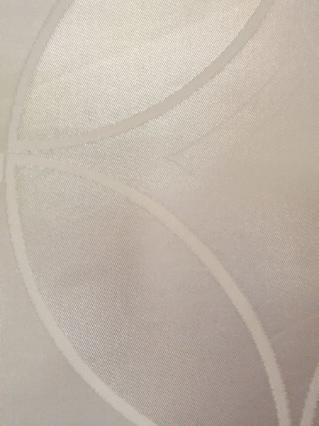 画像6: N0913U 袋帯 女性用着物 シルク(正絹)  光沢のある 銀色 七宝 【中古】 【USED】 【リサイクル】 ★★★☆☆ (6)