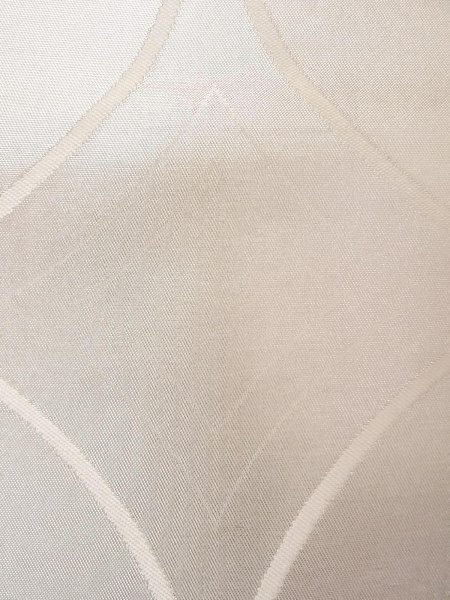 画像7: N0913U 袋帯 女性用着物 シルク(正絹)  光沢のある 銀色 七宝 【中古】 【USED】 【リサイクル】 ★★★☆☆ (7)