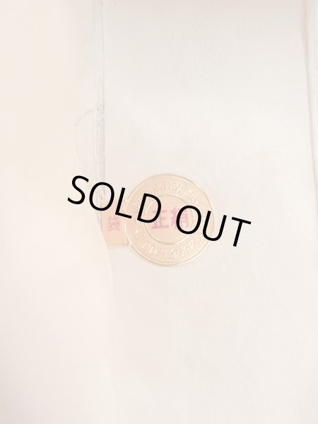 画像3: N0913V 袋帯 女性用着物 シルク（正絹）  光沢のある 銀色 唐花 【中古】 【USED】 【リサイクル】 ★★☆☆☆ (3)