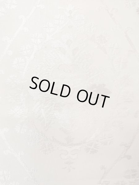 画像6: N0913V 袋帯 女性用着物 シルク（正絹）  光沢のある 銀色 唐花 【中古】 【USED】 【リサイクル】 ★★☆☆☆ (6)