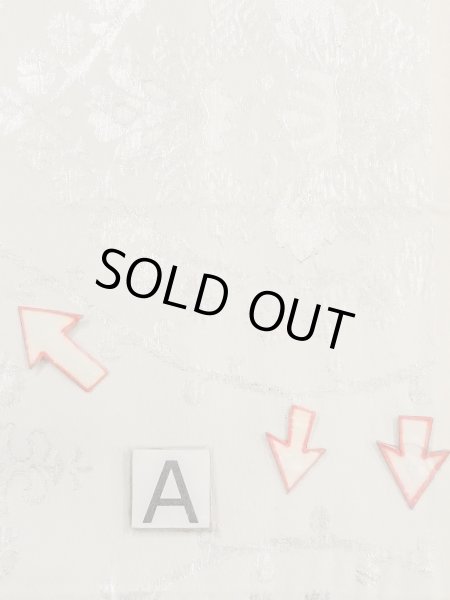 画像13: N0913V 袋帯 女性用着物 シルク（正絹）  光沢のある 銀色 唐花 【中古】 【USED】 【リサイクル】 ★★☆☆☆ (13)