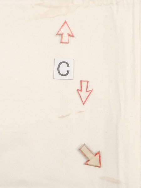 画像15: N0913V 袋帯 女性用着物 シルク(正絹)  光沢のある 銀色 唐花 【中古】 【USED】 【リサイクル】 ★★☆☆☆ (15)