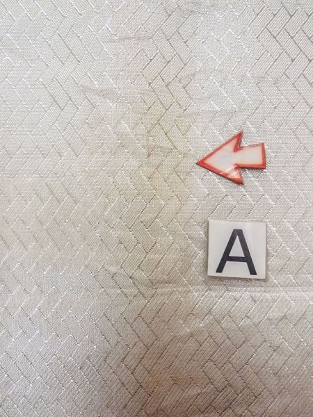 画像11: N0914B 袋帯 女性用着物 シルク(正絹)   銀色 唐花 【中古】 【USED】 【リサイクル】 ★★★☆☆ (11)