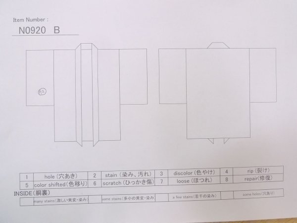 画像11: N0920B  女性用 羽織  シルク(正絹)   黒, 菊 【中古】 【USED】 【リサイクル】 ★★★★☆ (11)