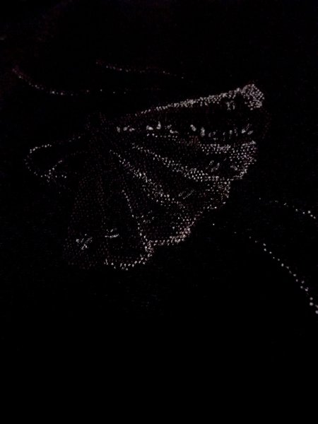 画像7: N0920D  女性用 羽織  シルク（正絹）   黒, 扇 【中古】 【USED】 【リサイクル】 ★★★★☆ (7)