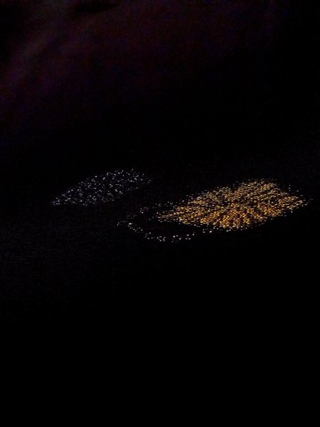 画像10: N0920F  女性用 羽織  シルク（正絹）   黒, 葉 【中古】 【USED】 【リサイクル】 ★★★★☆ (10)