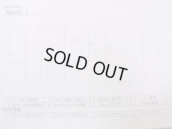 画像13: N0920I  女性用 羽織  シルク（正絹）   黒, 鶴 【中古】 【USED】 【リサイクル】 ★★★☆☆ (13)