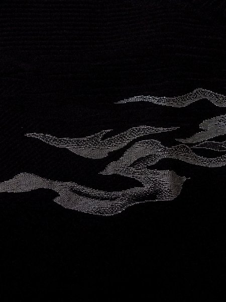 画像6: N0920L Mint  女性用 羽織  シルク（正絹）   黒, 雲 【中古】 【USED】 【リサイクル】 ★★★★☆ (6)