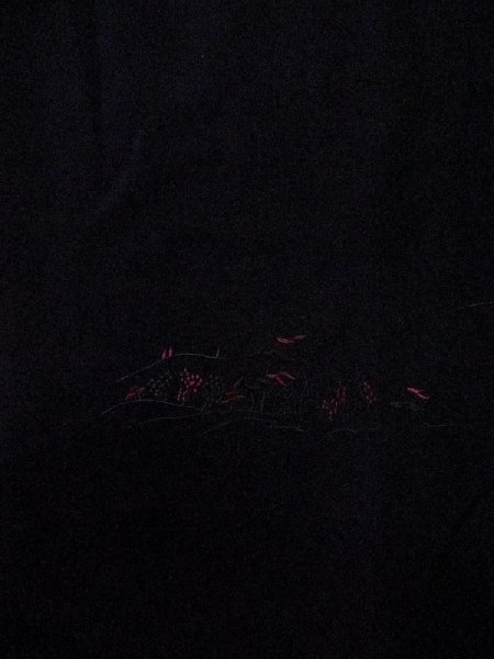 画像4: N0920M  女性用 羽織  シルク(正絹)   黒, 家 【中古】 【USED】 【リサイクル】 ★☆☆☆☆ (4)