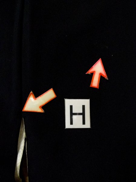 画像21: N0920M  女性用 羽織  シルク(正絹)   黒, 家 【中古】 【USED】 【リサイクル】 ★☆☆☆☆ (21)