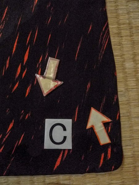 画像16: N0920R  女性用 羽織  シルク(正絹)   黒, 花 【中古】 【USED】 【リサイクル】 ★★★☆☆ (16)