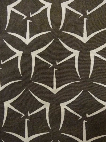 画像6: N0920S  女性用 羽織 折り鶴柄 シルク(正絹)  深い オリーブ, 七宝 【中古】 【USED】 【リサイクル】 ★★☆☆☆ (6)