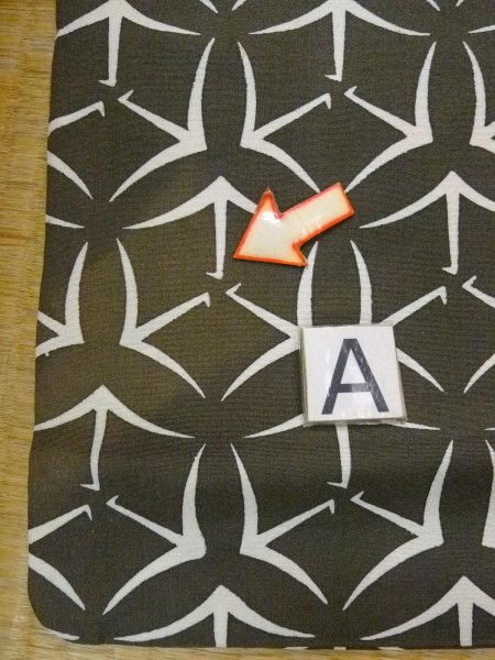 画像14: N0920S  女性用 羽織 折り鶴柄 シルク(正絹)  深い オリーブ, 七宝 【中古】 【USED】 【リサイクル】 ★★☆☆☆ (14)