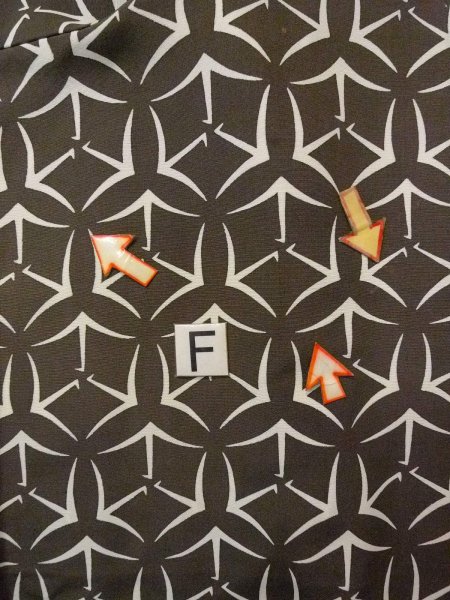 画像19: N0920S  女性用 羽織 折り鶴柄 シルク(正絹)  深い オリーブ, 七宝 【中古】 【USED】 【リサイクル】 ★★☆☆☆ (19)