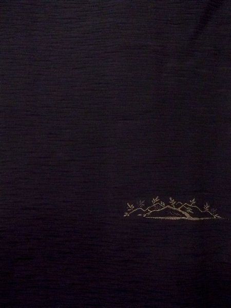 画像5: N0920X Mint  女性用 羽織  シルク(正絹)   黒, 草 【中古】 【USED】 【リサイクル】 ★★★★☆ (5)